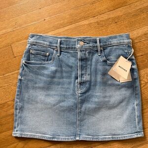 Mother Vagabond Mini Skirt Tune In Tune Out $228 Size 28